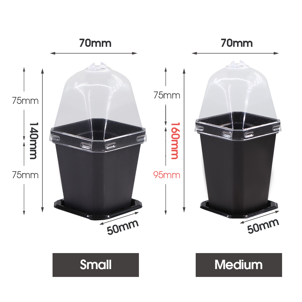 Solidne czarne doniczki z tacą – Smart Garden Domes recenzja i cena
